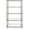 Libra Patterdale Hand Forged Shelving Unit Table Dark Bronze with Glass Shelves